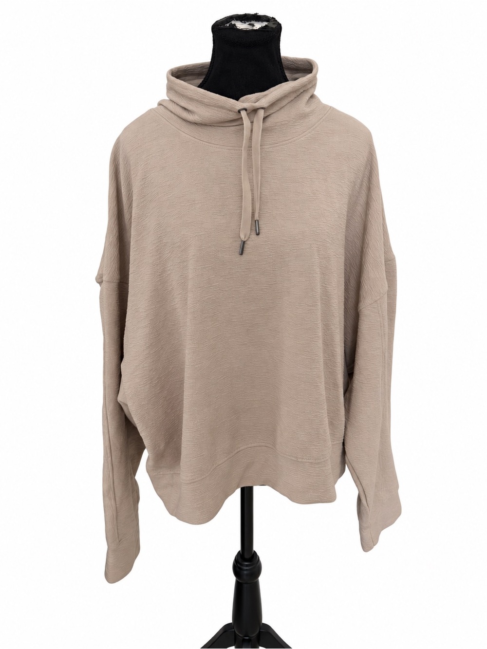 Danskin Mushroom Jacquard Funnel Neck Pullover Size XL